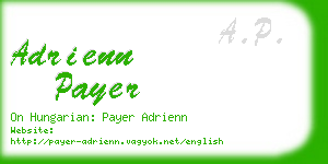 adrienn payer business card